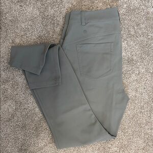 Lululemon City Sleek Slim-Fit 5 Pocket High-Rise Pant - Grey Sage - Size 31